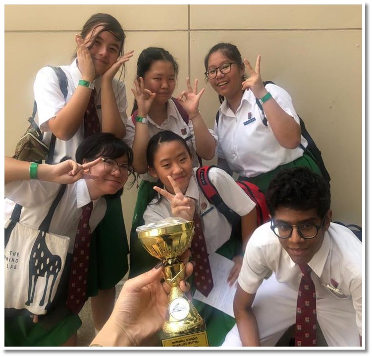 Our Sec 3 team won the Unseen Poetry Debate against Fuhua Sec at the National Literature Festival on the 20 July 19