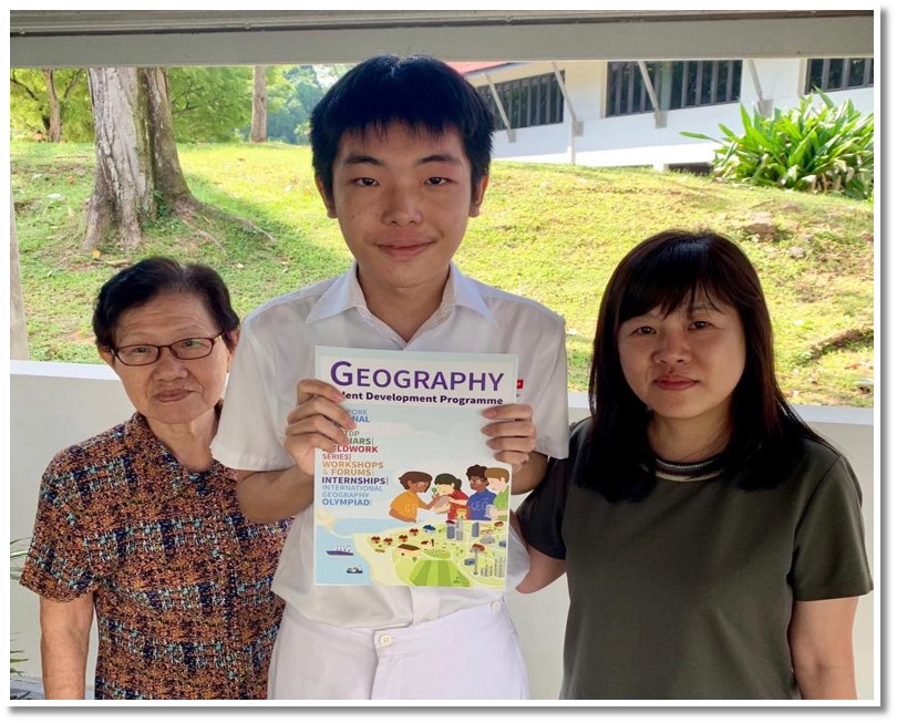 Alistair Tan (4D) attended the MOE Geography Talent Development Programme Invitation Tea