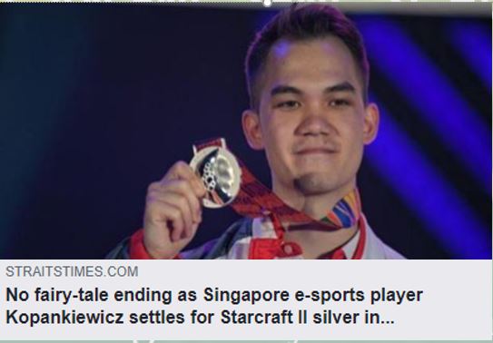 E sports: Thomas Kopankiewicz clinches silver for Singapore in Starcraft II
